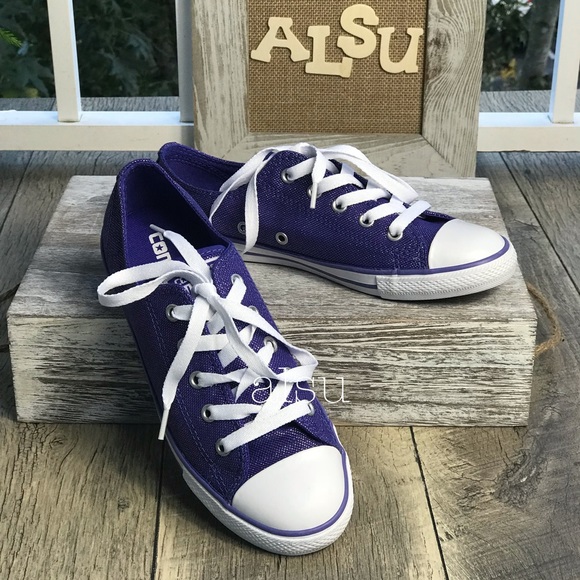 NWT Converse CT DaintyOX Per Winkle Glitter Blue W - Picture 4 of 7